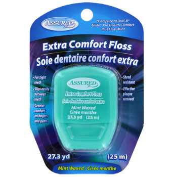 12 Assured extra comfort dental floss